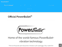 Tablet Screenshot of powerbullet.ca